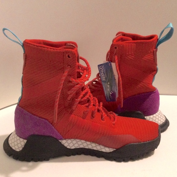 NWT Adidas F/1.3 Primeknit Scarlet Shock Purple sneaker/runner boot - Picture 5 of 12